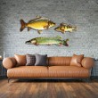 Διακόσμηση τοίχου EuroCatch 3D με κυπρίνους
