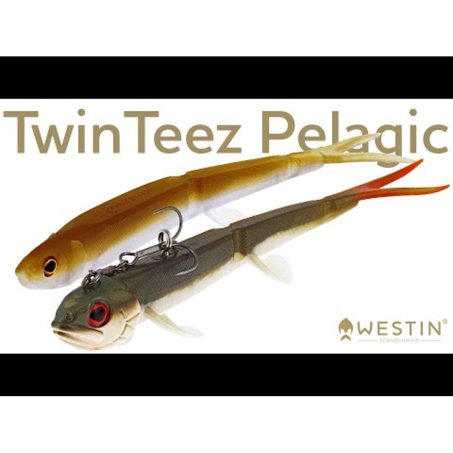 Șosea Westin Twinteez Pelagic V-Tail din silicon