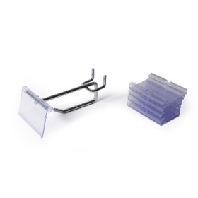 Set of single skewers with label holder