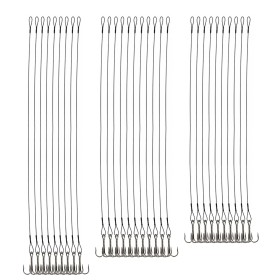 DLT Steel Leaders with Treble Hook on Card