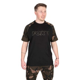 Tricou Fox Black/Camo Outline